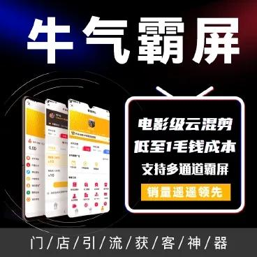 牛气霸屏V4.0源码 同步优化删除店铺/店员