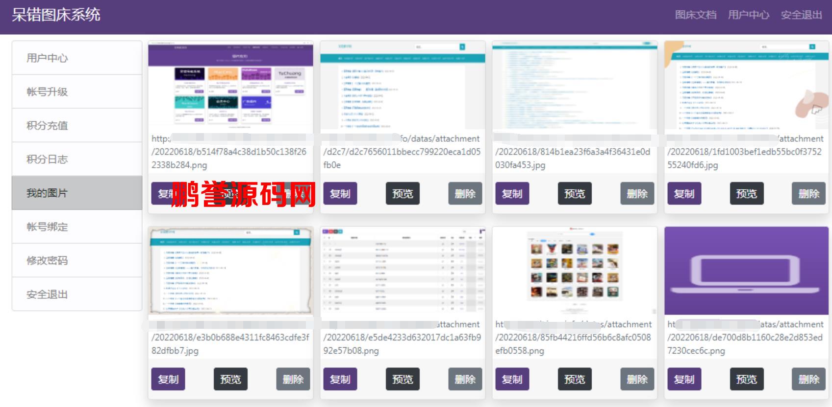 2022最新轻量级呆错图床系统源码分享 PHP源码 第3张