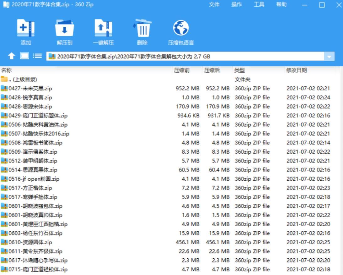 偶然得到的71款商用免费的字体 分享给大家