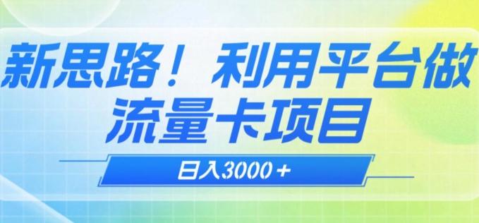 揭秘手机流量卡推广项目！无脑月入过万（附带渠道） 自学教程 第1张