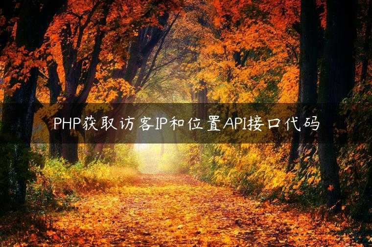 PHP获取访客IP和位置API接口代码
                     第一张