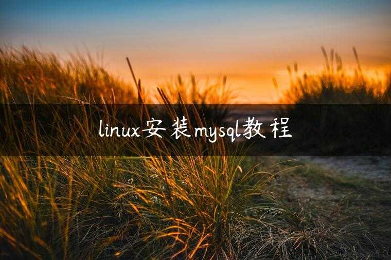 linux安装mysql教程
                     第一张