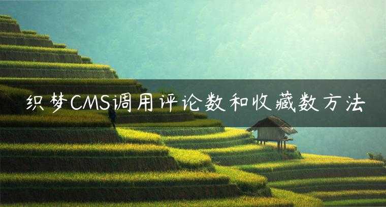 织梦CMS调用评论数和收藏数方法
                     第一张