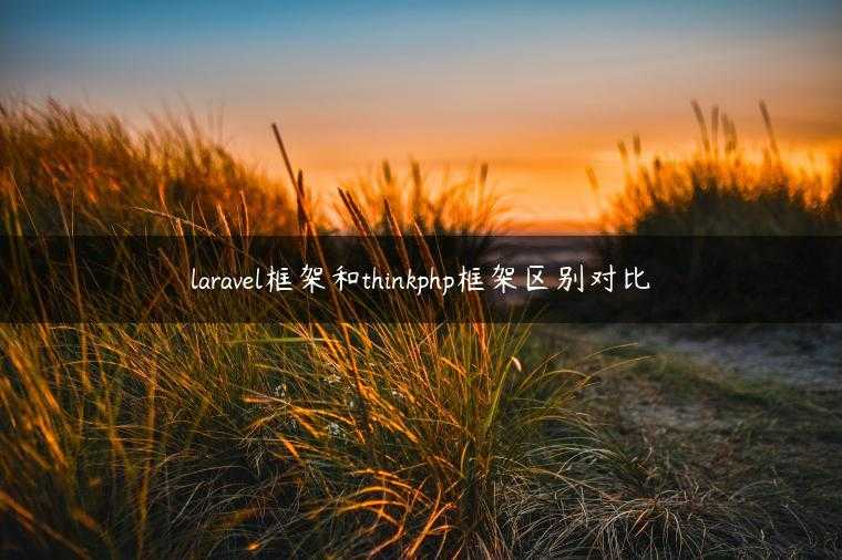 laravel框架和thinkphp框架区别对比
                     第一张
