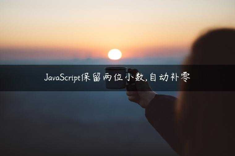 JavaScript保留两位小数,自动补零
                     第一张