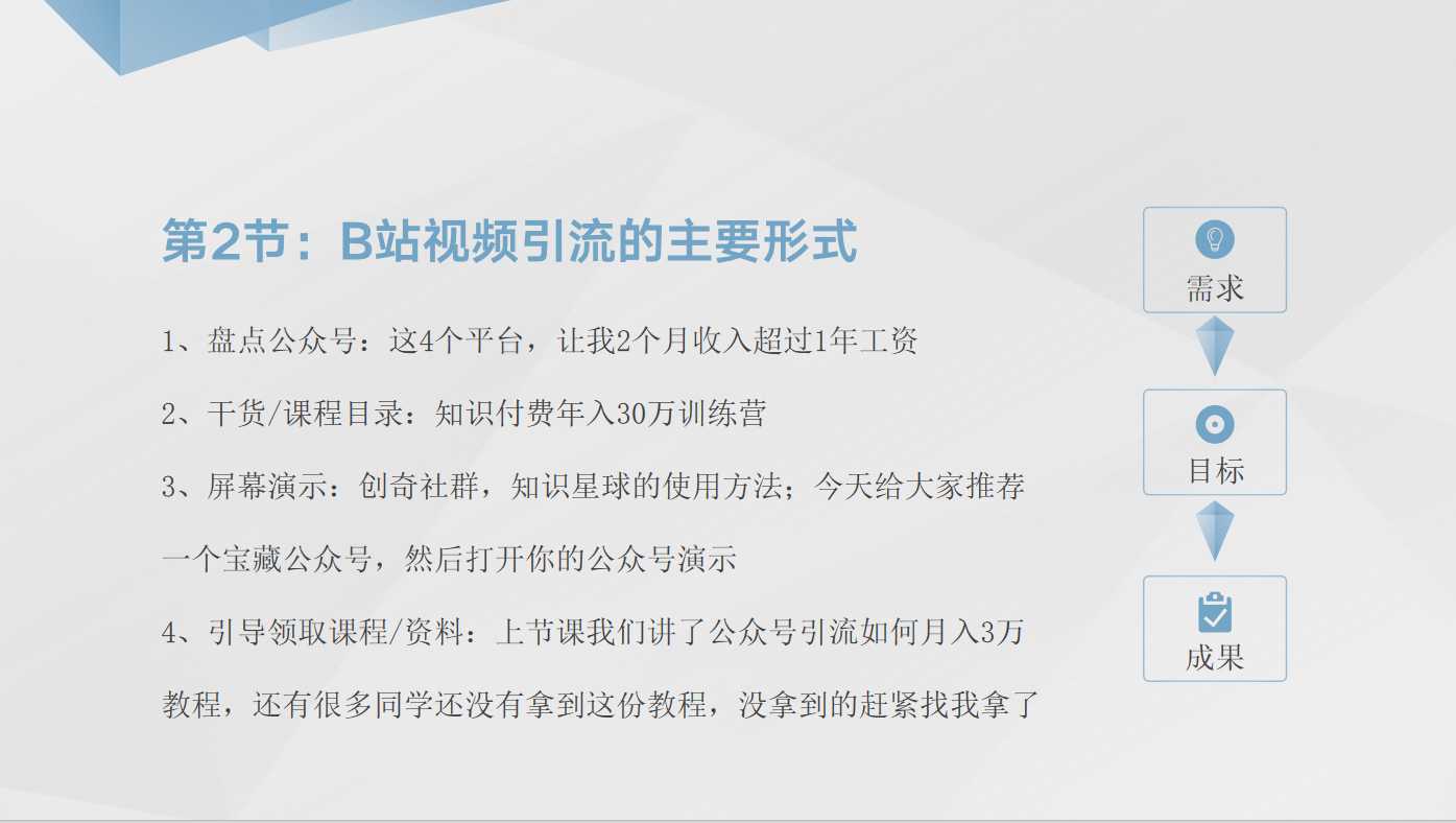 B站视频引流课程：日引30+精准粉详细教程