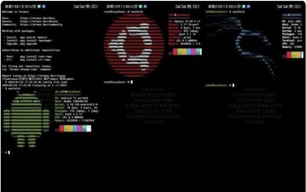 ZeroTermux 把手机打造成超强 Linux 主机 （进来讨论下怎么给手机插网线调试设备） 随便写写 第2张