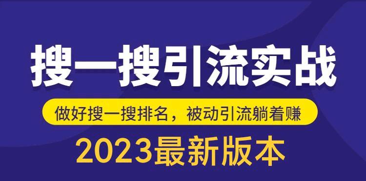 自己花980买的，公众号搜一搜引流实训课（外面没有）日引200+